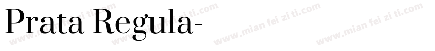 Prata Regula字体转换